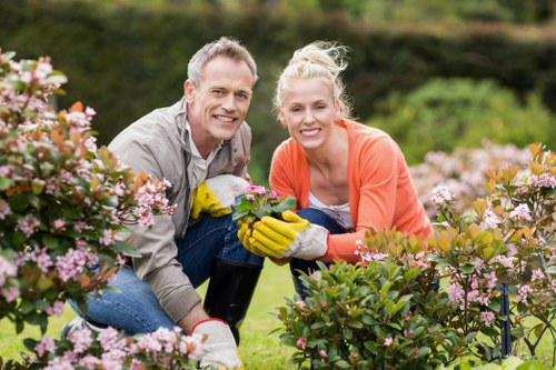 Sustainable gardening practices in a garden